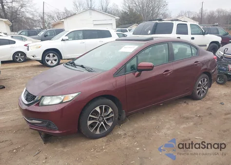 2015 Honda Civic Ex from USA, damaged, VIN 19XFB2F80FE076654
